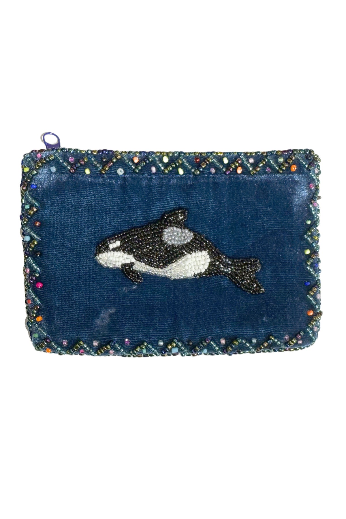 Orca Rectangle Velvet Coin Purse V0701