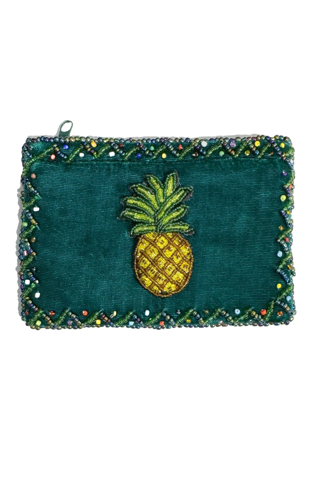 Pineapple Rectangle Velvet Coin Purse V0701