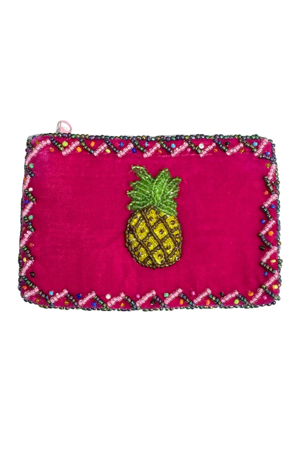 Pineapple Rectangle Velvet Coin Purse V0701