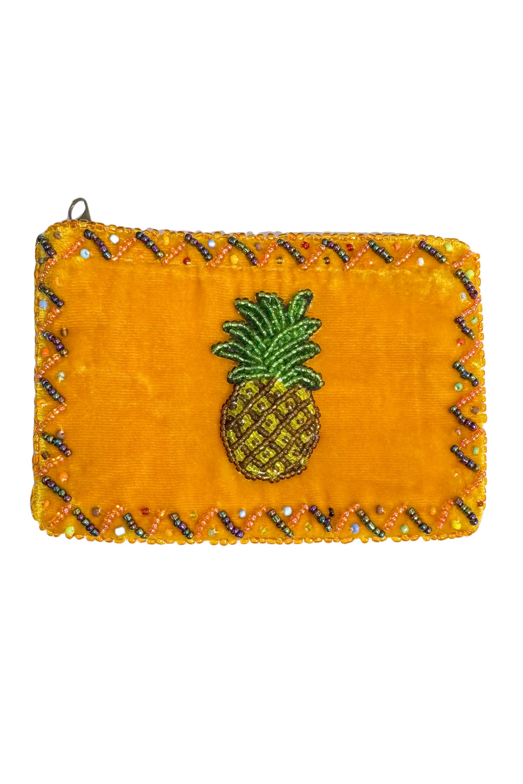 Pineapple Rectangle Velvet Coin Purse V0701