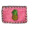 Pineapple Rectangle Velvet Coin Purse V0701