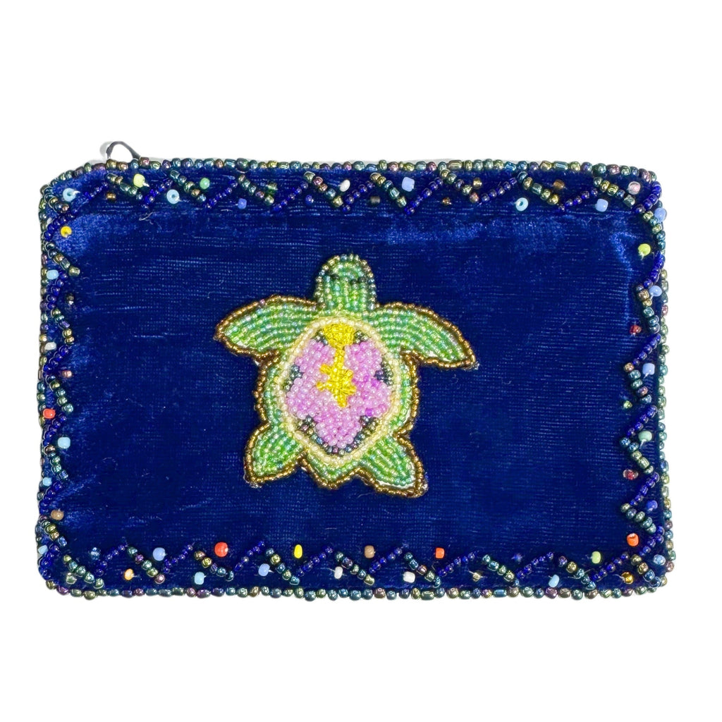 Turtle Rectangle Velvet Coin Purse V0701
