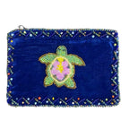 Turtle Rectangle Velvet Coin Purse V0701
