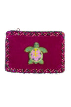Turtle Rectangle Velvet Coin Purse V0701