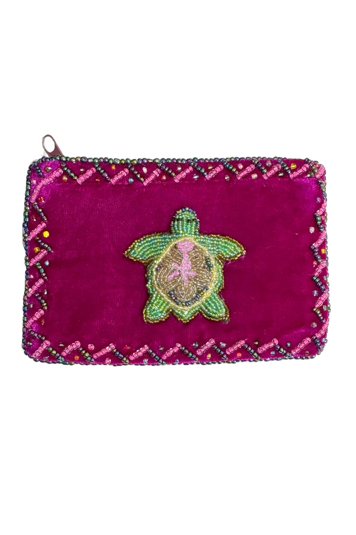 Turtle Rectangle Velvet Coin Purse V0701