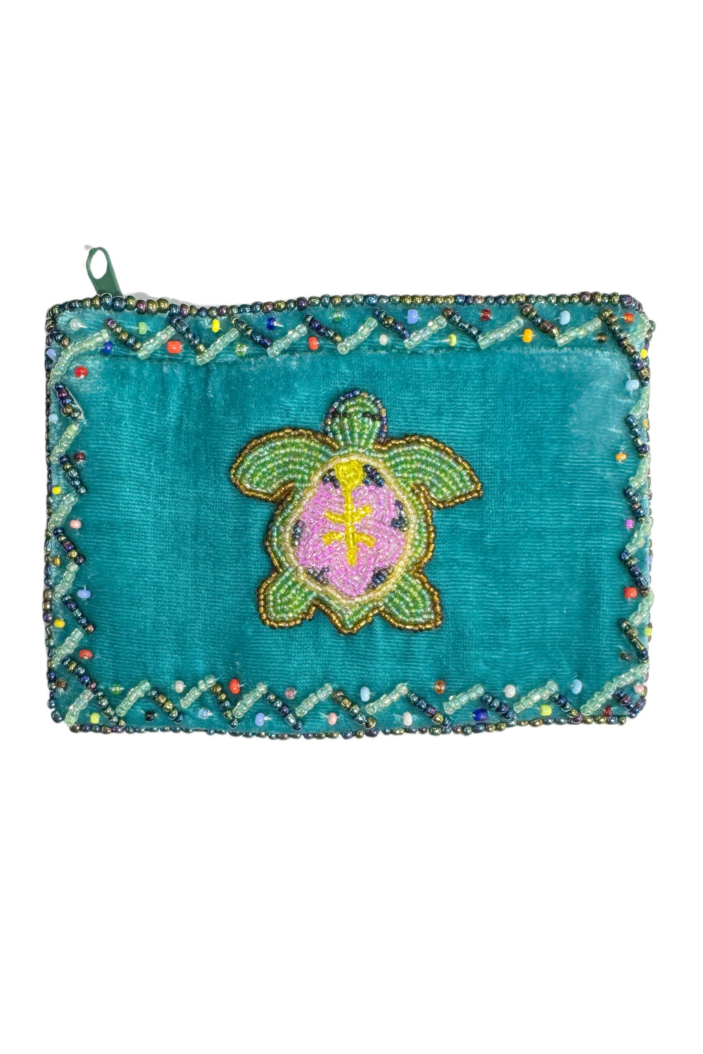 Turtle Rectangle Velvet Coin Purse V0701