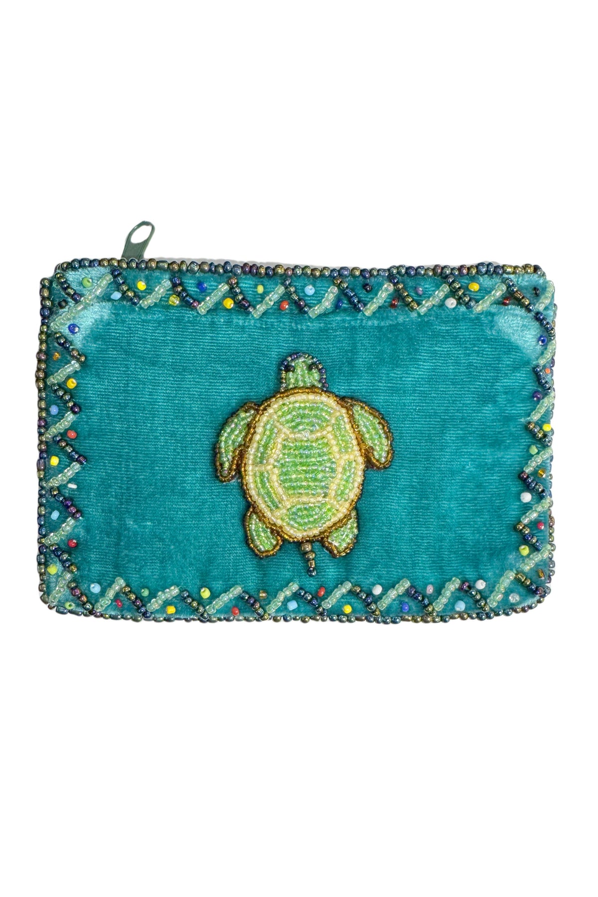Turtle Rectangle Velvet Coin Purse V0701