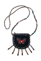 Butterfly Velvet Mini Necklace Charm Bag V0704- Butterfly