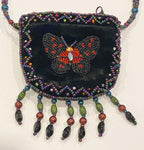 Butterfly Velvet Mini Necklace Charm Bag V0704- Butterfly
