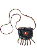 Butterfly Velvet Mini Necklace Charm Bag V0704- Butterfly