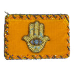 Palm Rectangle Velvet Coin Purse V0701