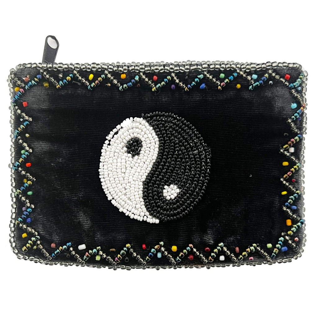 Ying Yang Tai Chi Rectangle Velvet Coin Purse V0701
