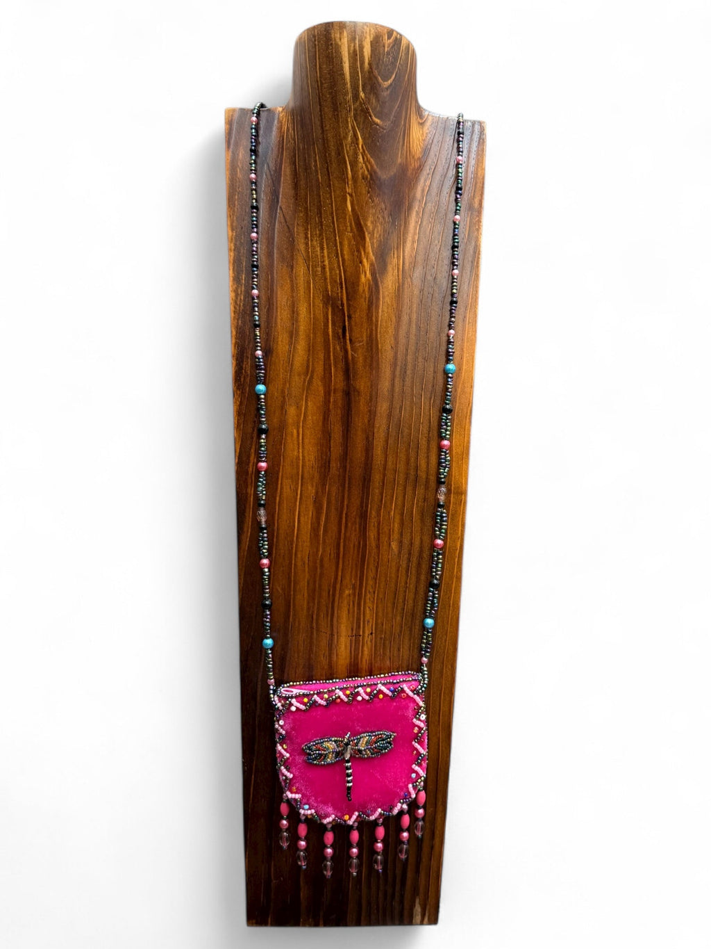 Dragonfly Velvet Mini Necklace Charm Bag V0704-Dragonfly