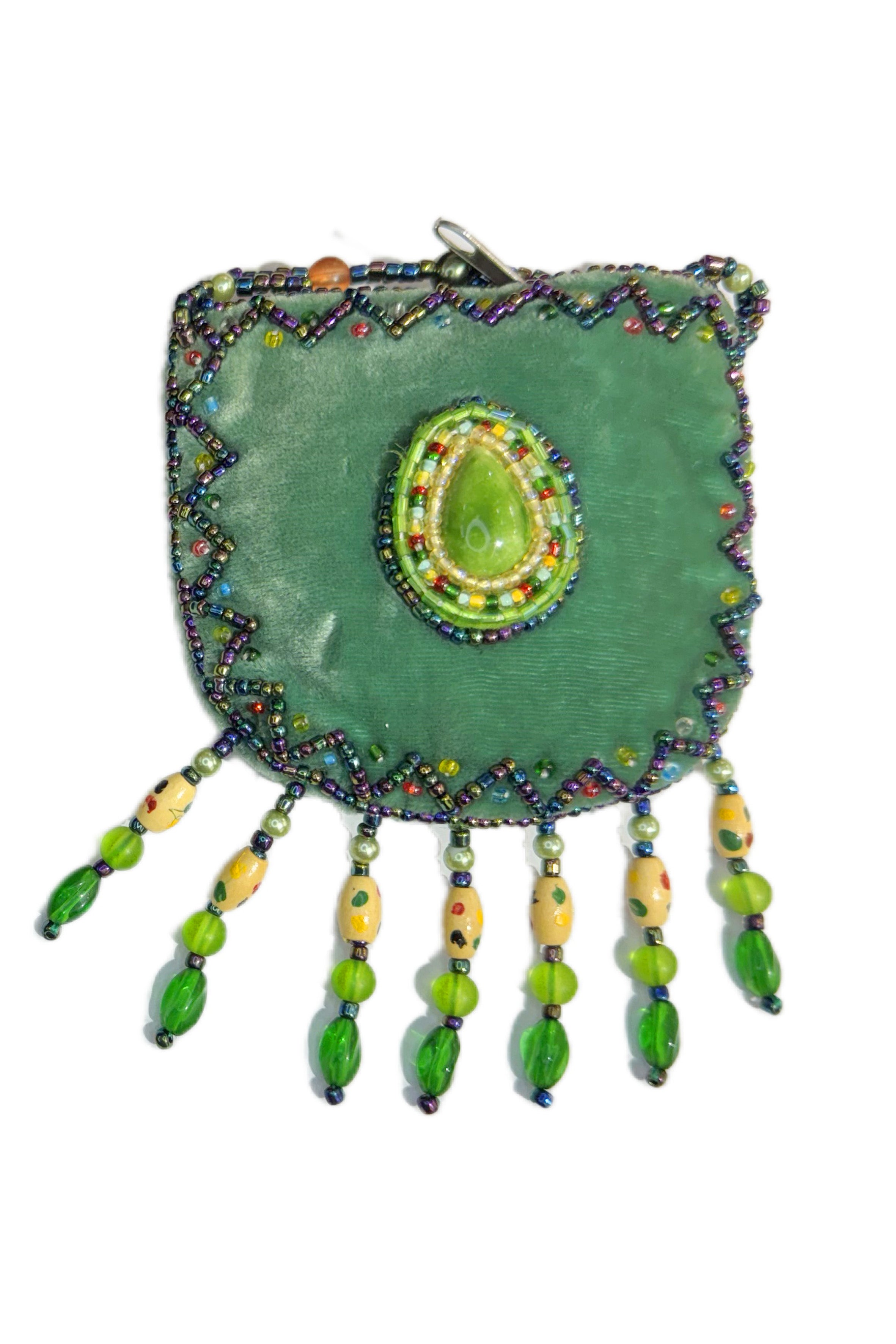 Teardrop Stone Velvet Small Amulet Bag/Necklaces V0715
