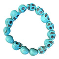 Turquoise Skull Beaded Bracelet VPI0020