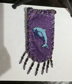 Credit Card Holder Crossbody Bag with Strap V0710 - Dolphin
