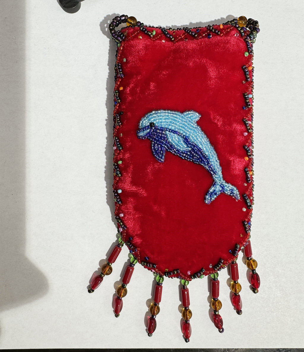 Credit Card Holder Crossbody Bag with Strap V0710 - Dolphin