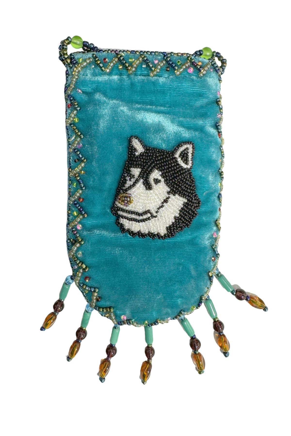 Credit Card Holder CrossBody Bag With Strap V0710 - Husky - view 4