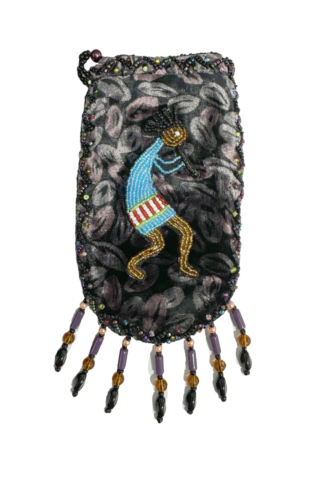 Credit Card Holder CrossBody Bag With Strap V0710 - Kokopelli - view 7