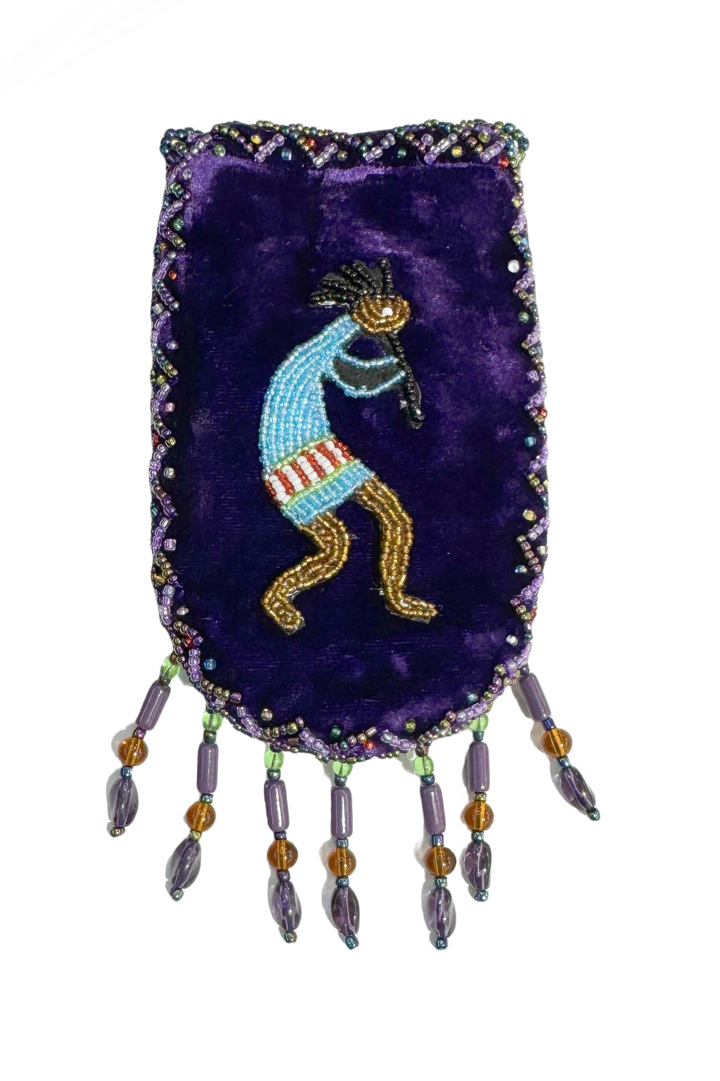 Credit Card Holder CrossBody Bag With Strap V0710 - Kokopelli - view 11