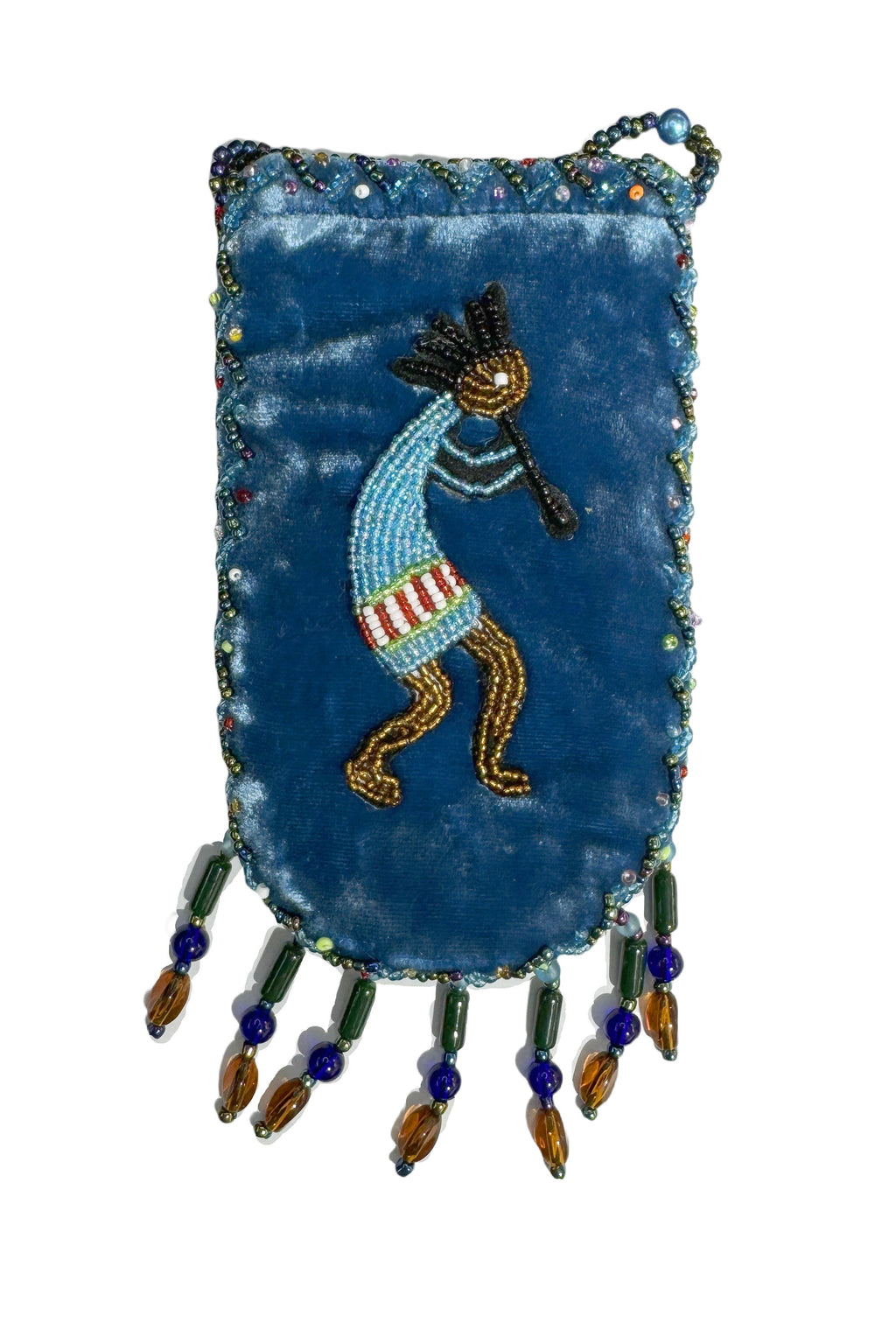 Credit Card Holder CrossBody Bag With Strap V0710 - Kokopelli - view 8