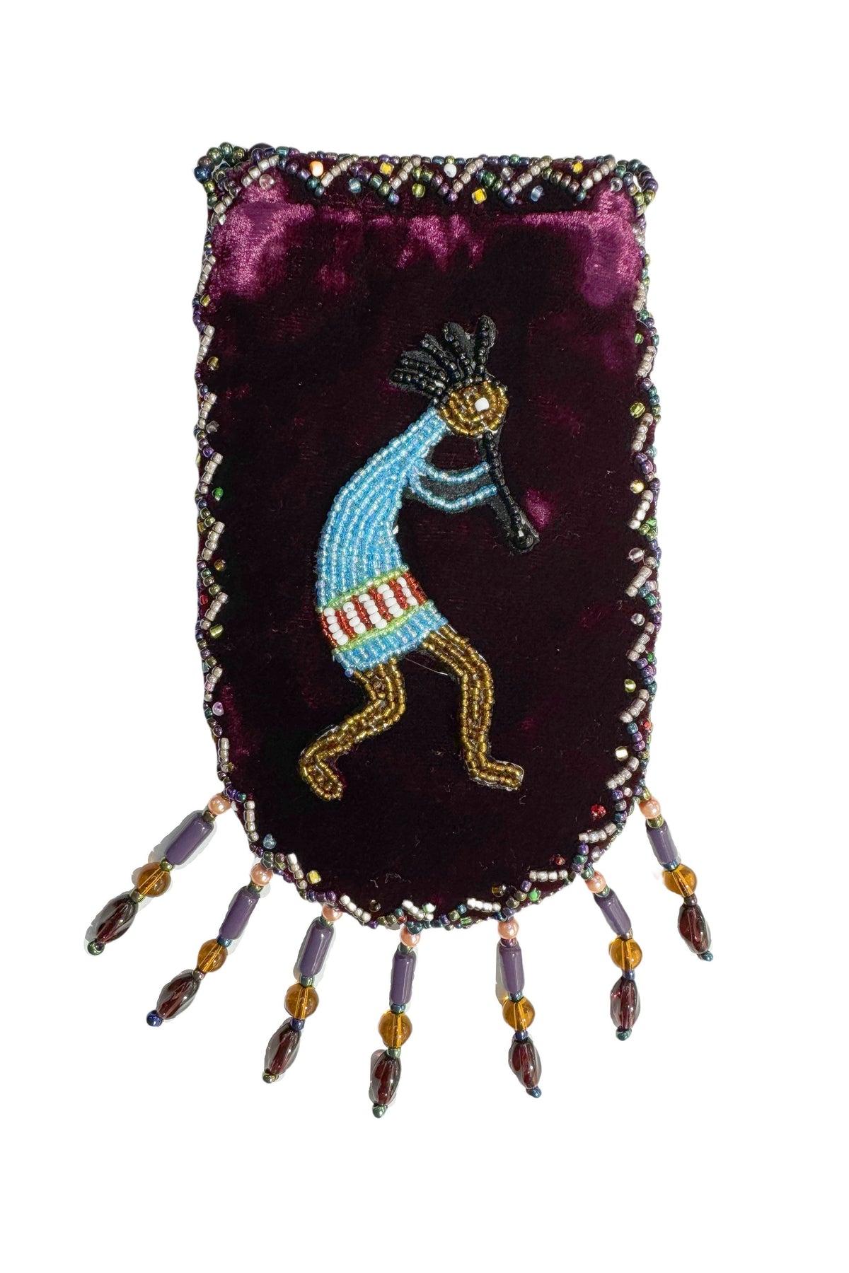 Credit Card Holder CrossBody Bag With Strap V0710 - Kokopelli - view 3