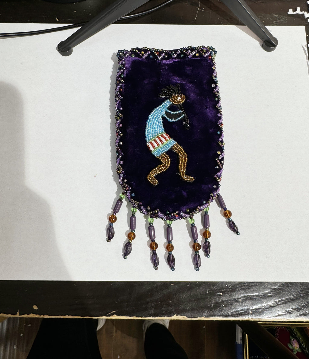 Credit Card Holder CrossBody Bag With Strap V0710 - Kokopelli - view 19