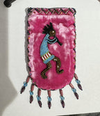 Credit Card Holder CrossBody Bag With Strap V0710 - Kokopelli