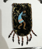 Credit Card Holder CrossBody Bag With Strap V0710 - Kokopelli