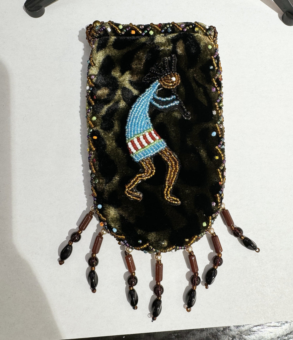 Credit Card Holder CrossBody Bag With Strap V0710 - Kokopelli