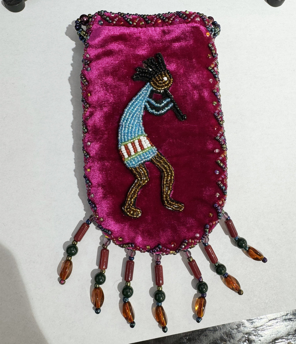 Credit Card Holder CrossBody Bag With Strap V0710 - Kokopelli - view 15