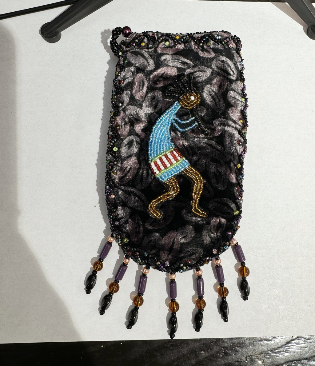 Credit Card Holder CrossBody Bag With Strap V0710 - Kokopelli - view 16