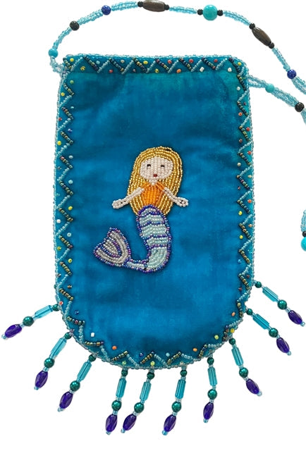 Mermaid Pattern Velvet Crossbody Bags VXL0609-Mermaid