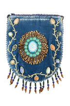Feather Pattern Velvet Crossbody Bag LUG-FeatherGem - view 8