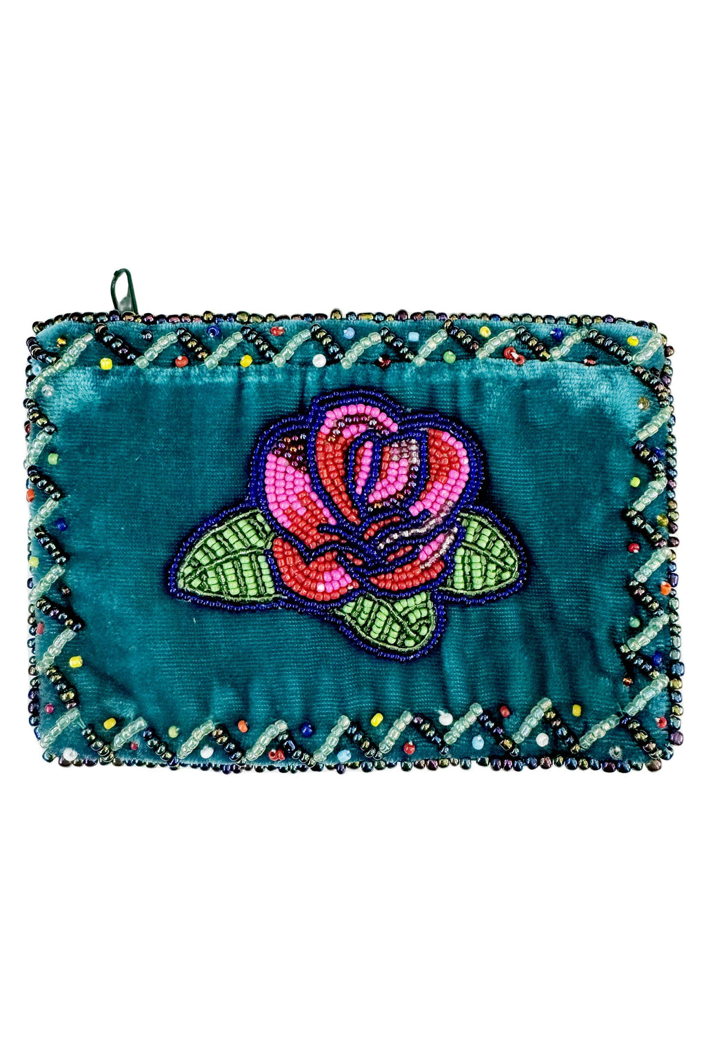 Rose Rectangle Velvet Coin Purse V0701 - view 7