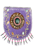 Feather Pattern Velvet Crossbody Bag LUG-FeatherGem - view 11