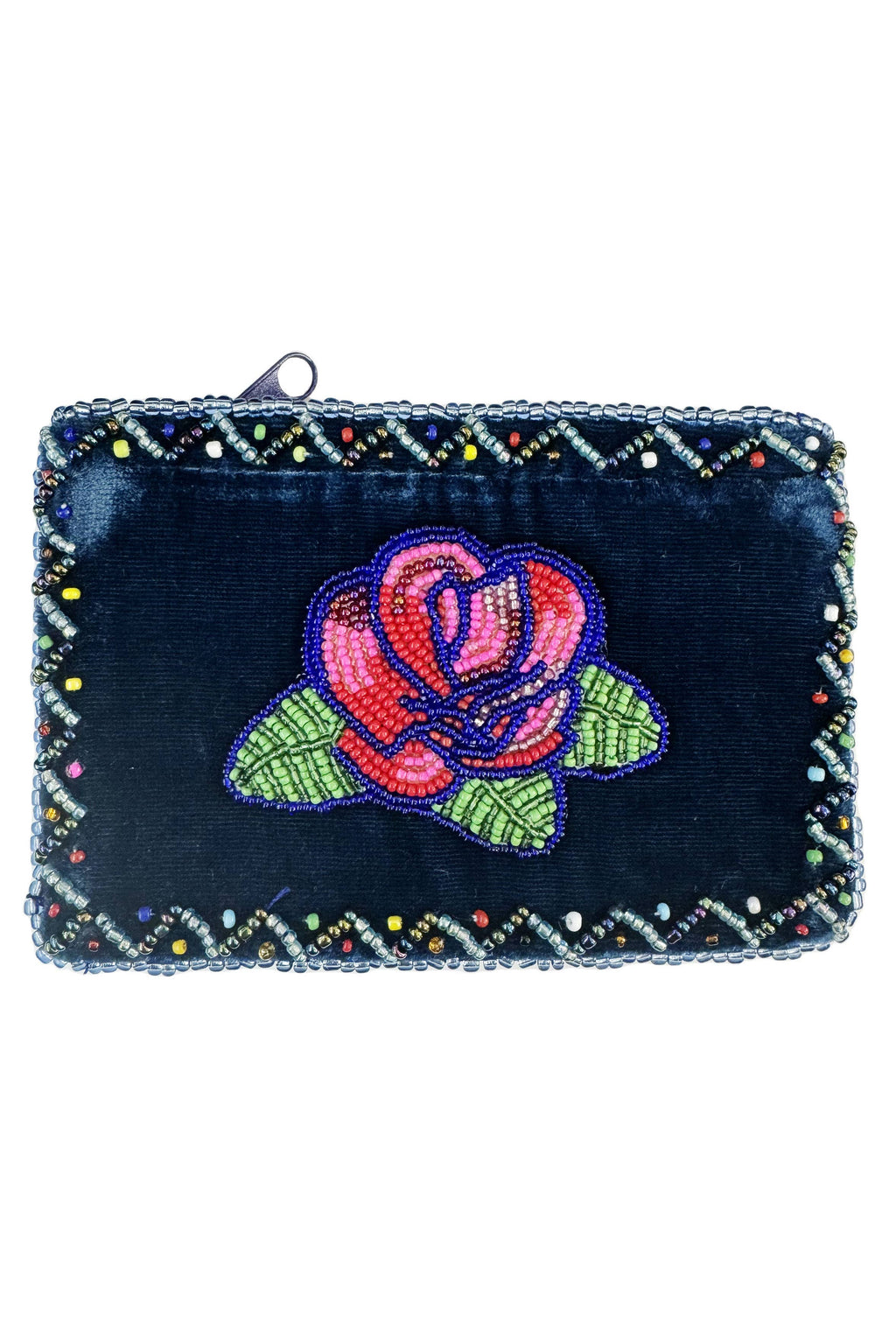 Rose Rectangle Velvet Coin Purse V0701 - view 9