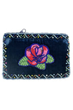 Rose Rectangle Velvet Coin Purse V0701 - view 9
