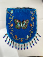 Butterfly Pattern Velvet Crossbody Bag LUG - view 18