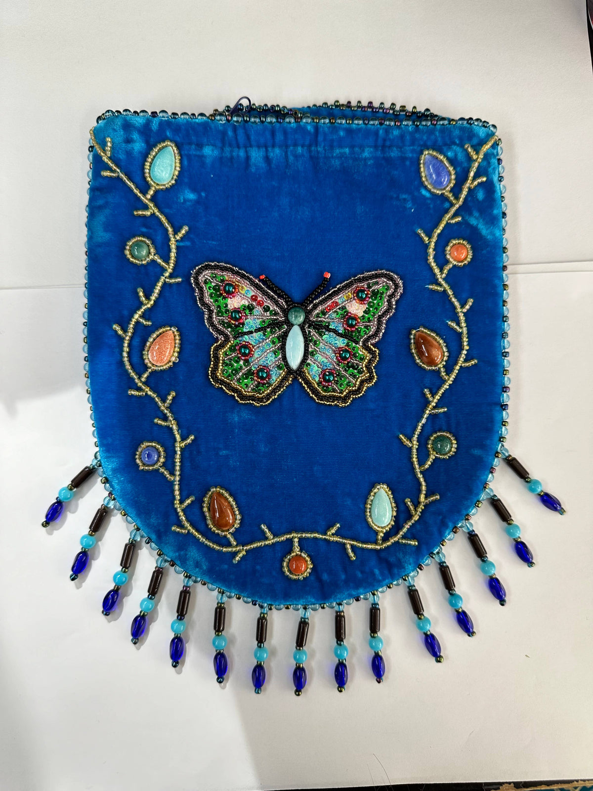 Butterfly Pattern Velvet Crossbody Bag LUG - view 18