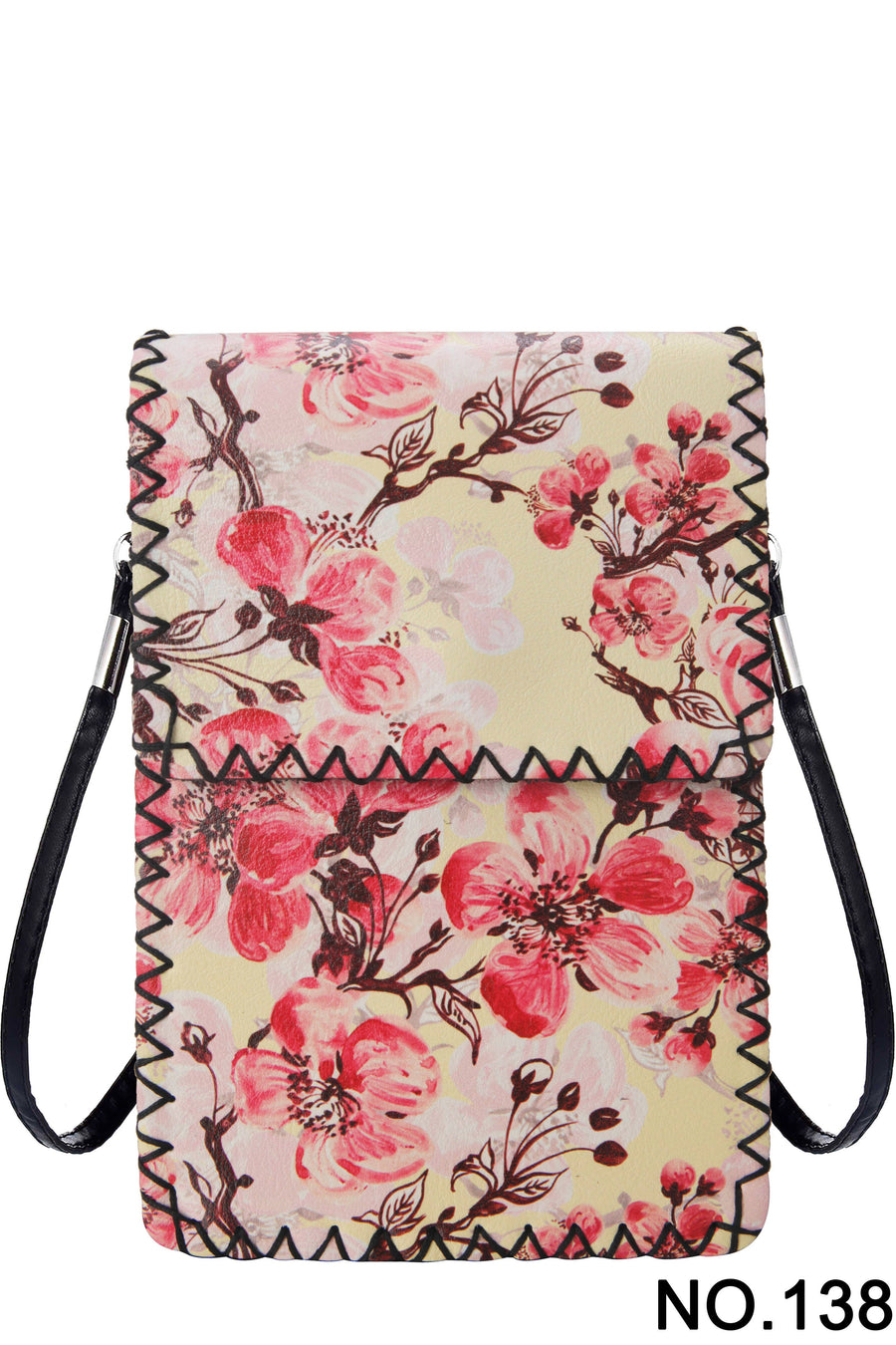 Blossom Print Hand-Stitched Crossbody Bag HB0580 - No. 138