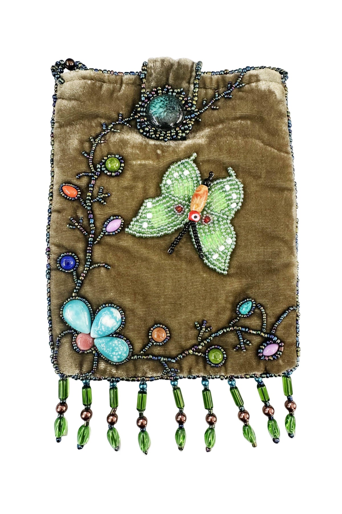 Butterfly Rectangular Velvet Crossbody VBG15-BU - view 14