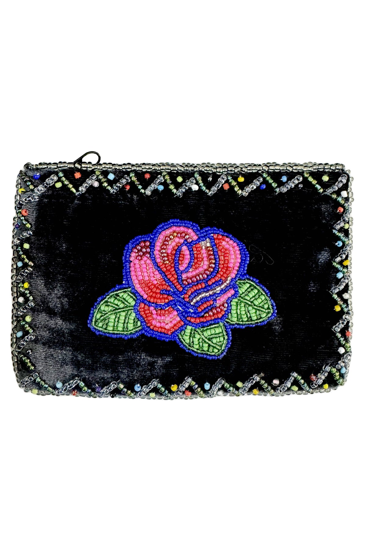 Rose Rectangle Velvet Coin Purse V0701 - view 5