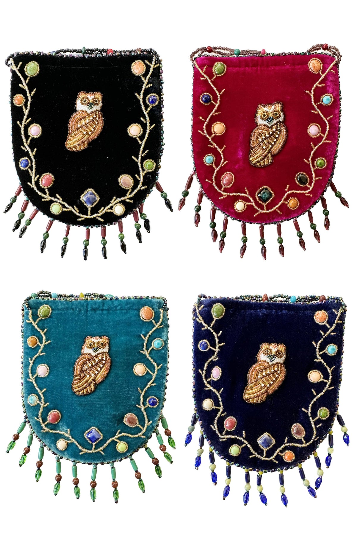 Owl Pattern Velvet Crossbody Mug - view 5