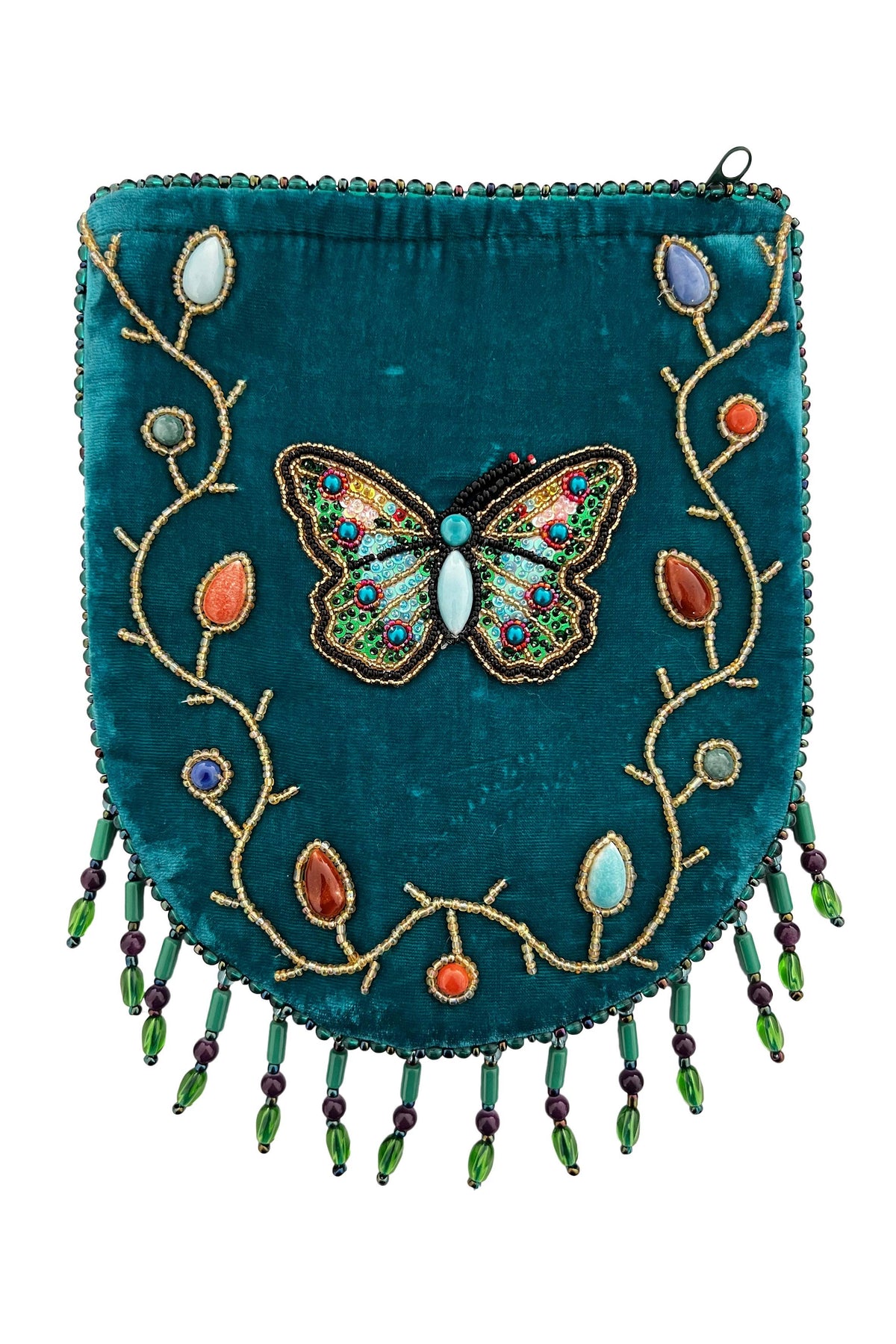 Butterfly Pattern Velvet Crossbody Bag LUG - view 10