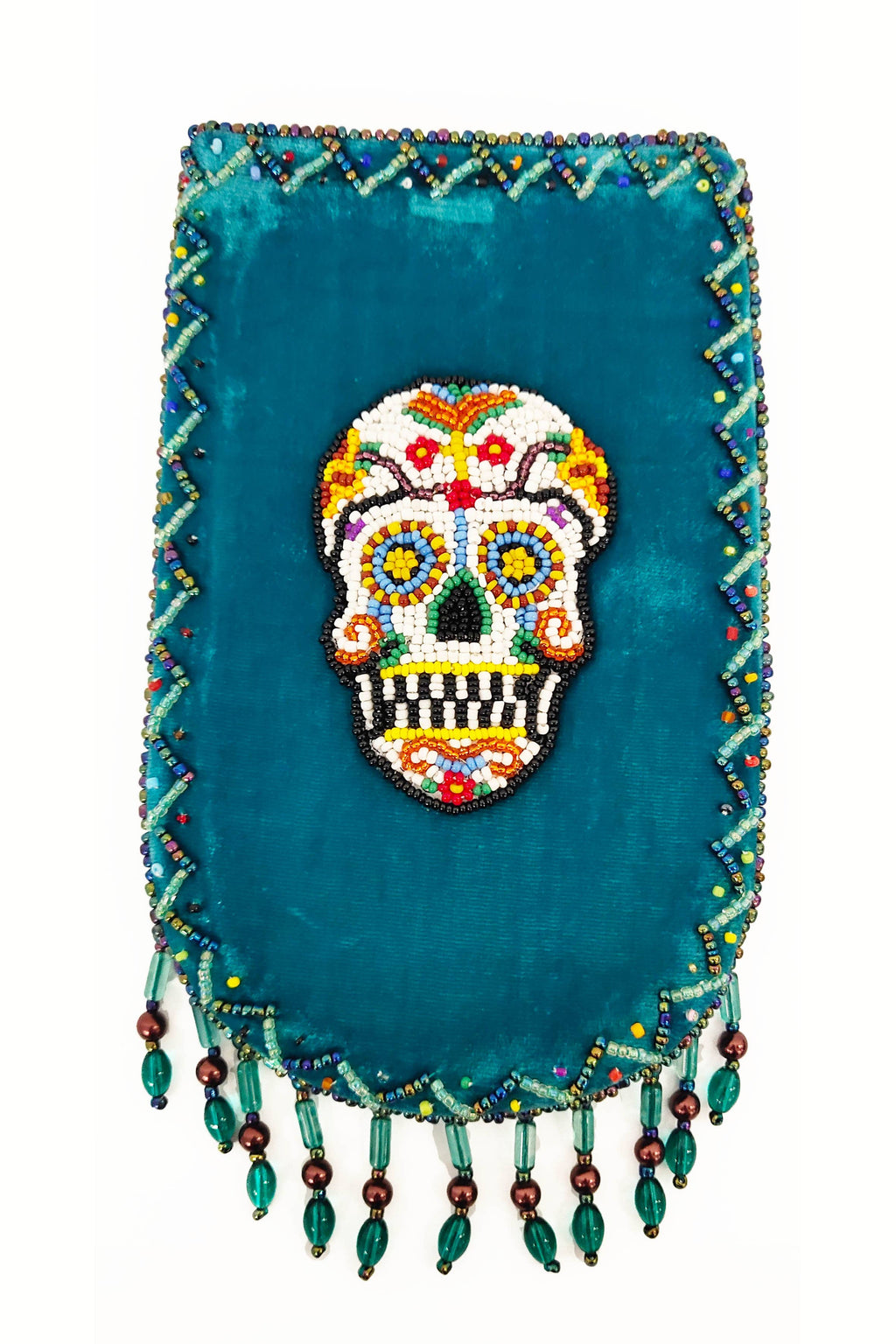 Skull Pattern Velvet Crossbody Bags VXL0609 - view 7