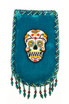 Skull Pattern Velvet Crossbody Bags VXL0609 - view 7