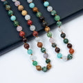 Mixed Stone Round Stone Beaded Necklace N3180