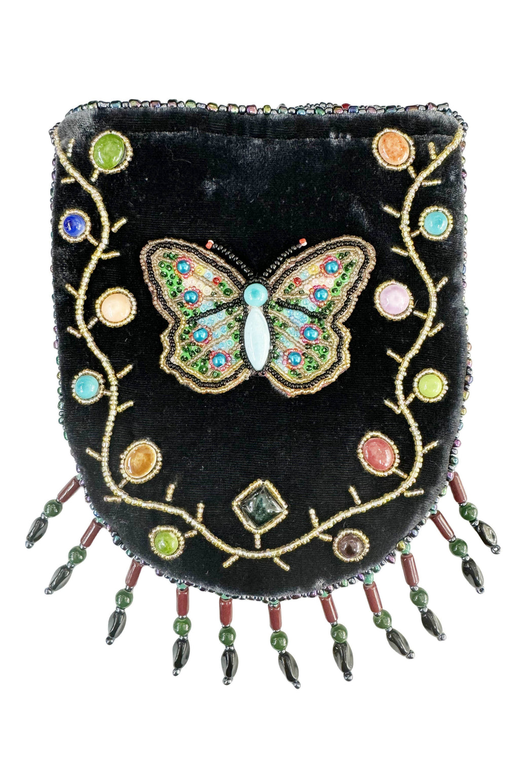 Butterfly Pattern Velvet Crossbody Bag LUG - view 3