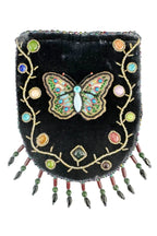 Butterfly Pattern Velvet Crossbody Bag LUG - view 3